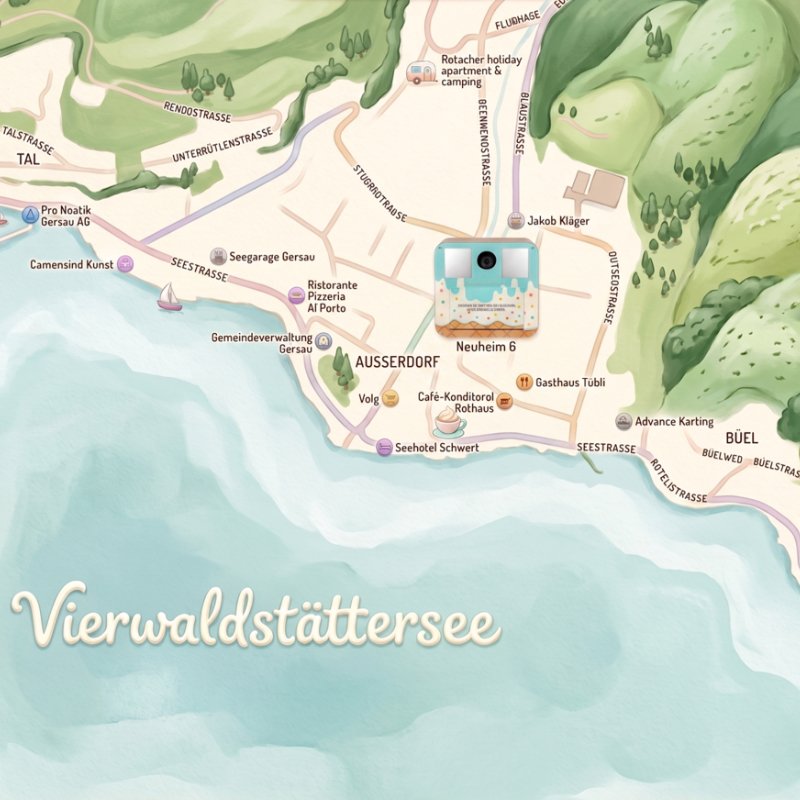 Karte Zentralschweiz Gersau